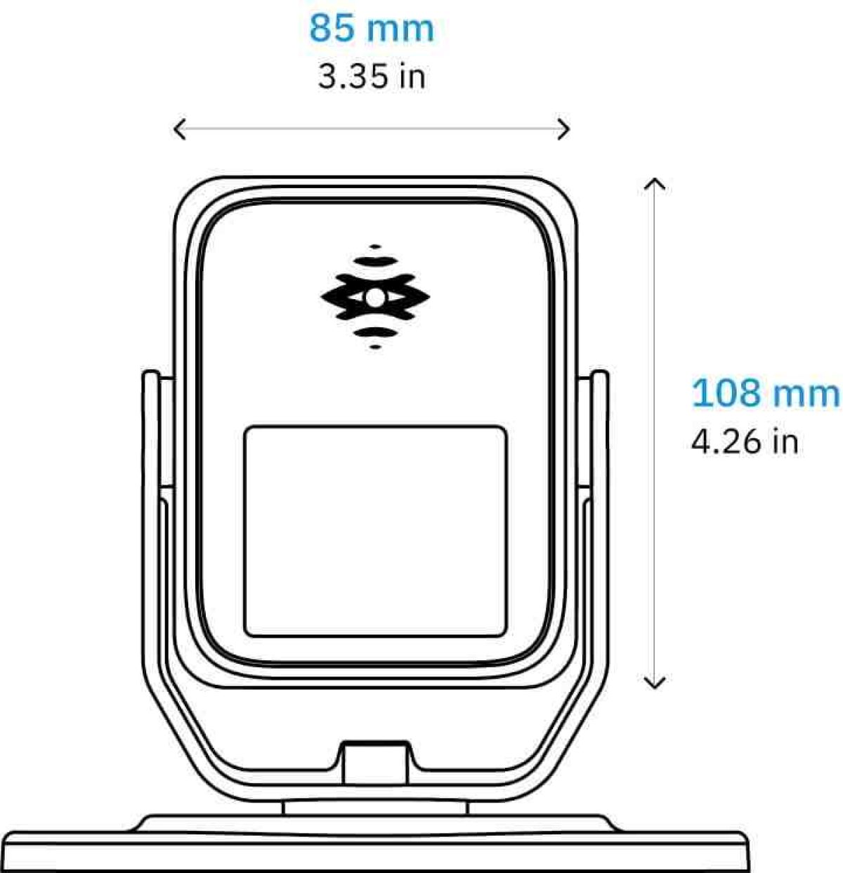 S203 A W dimensions front