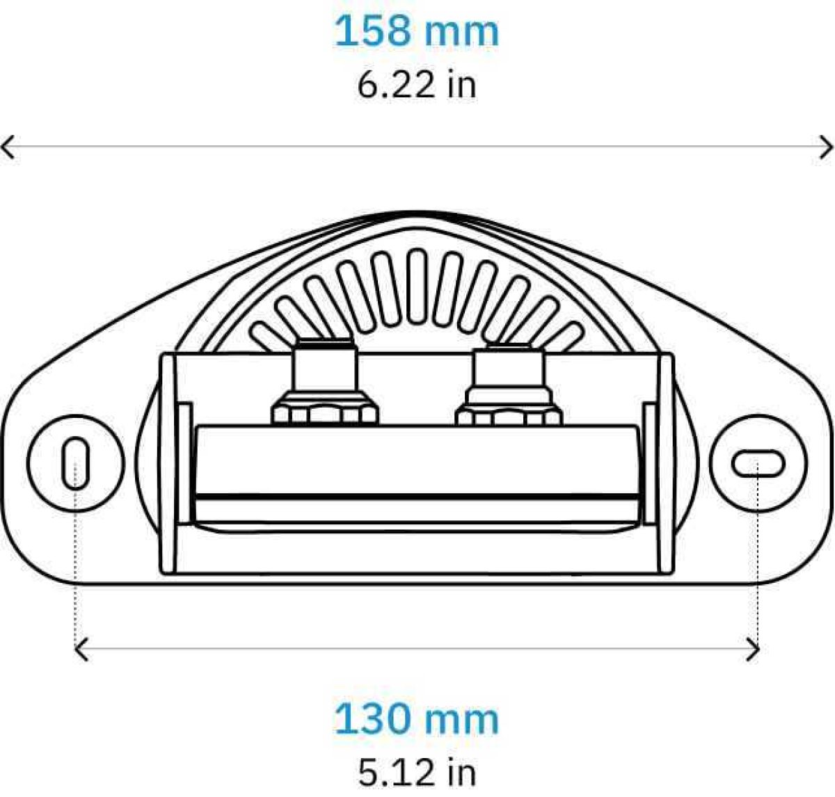 S203 A W dimensions top