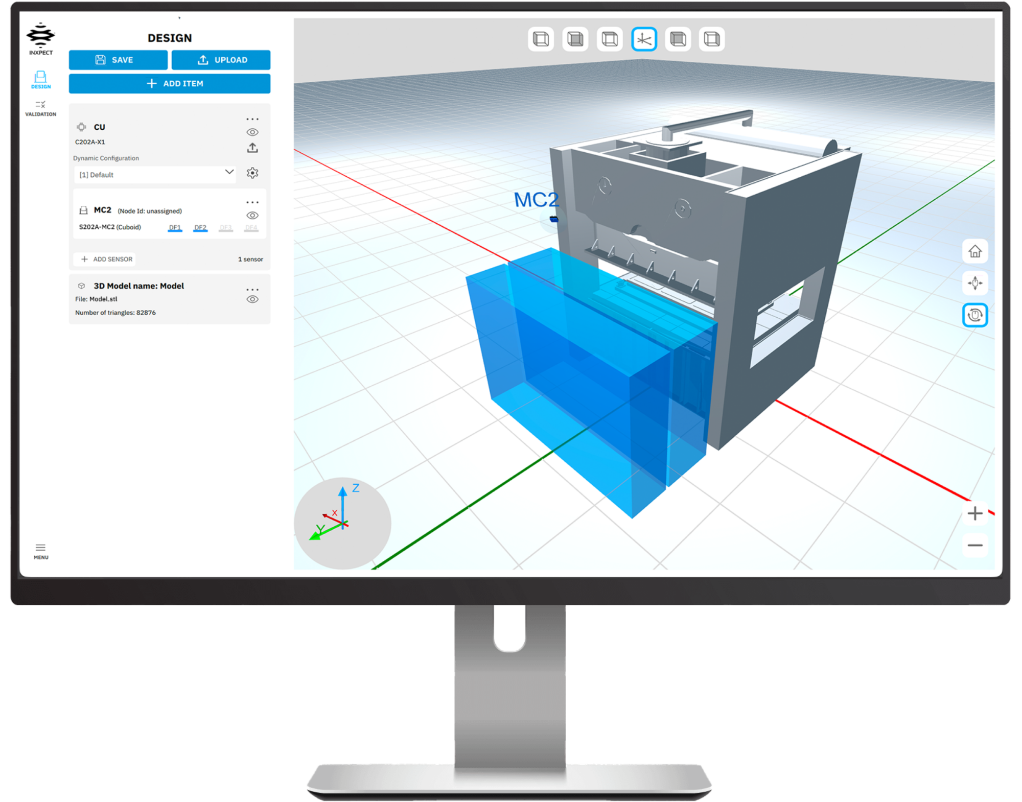 Inxpect products s202a mc2 screen iss